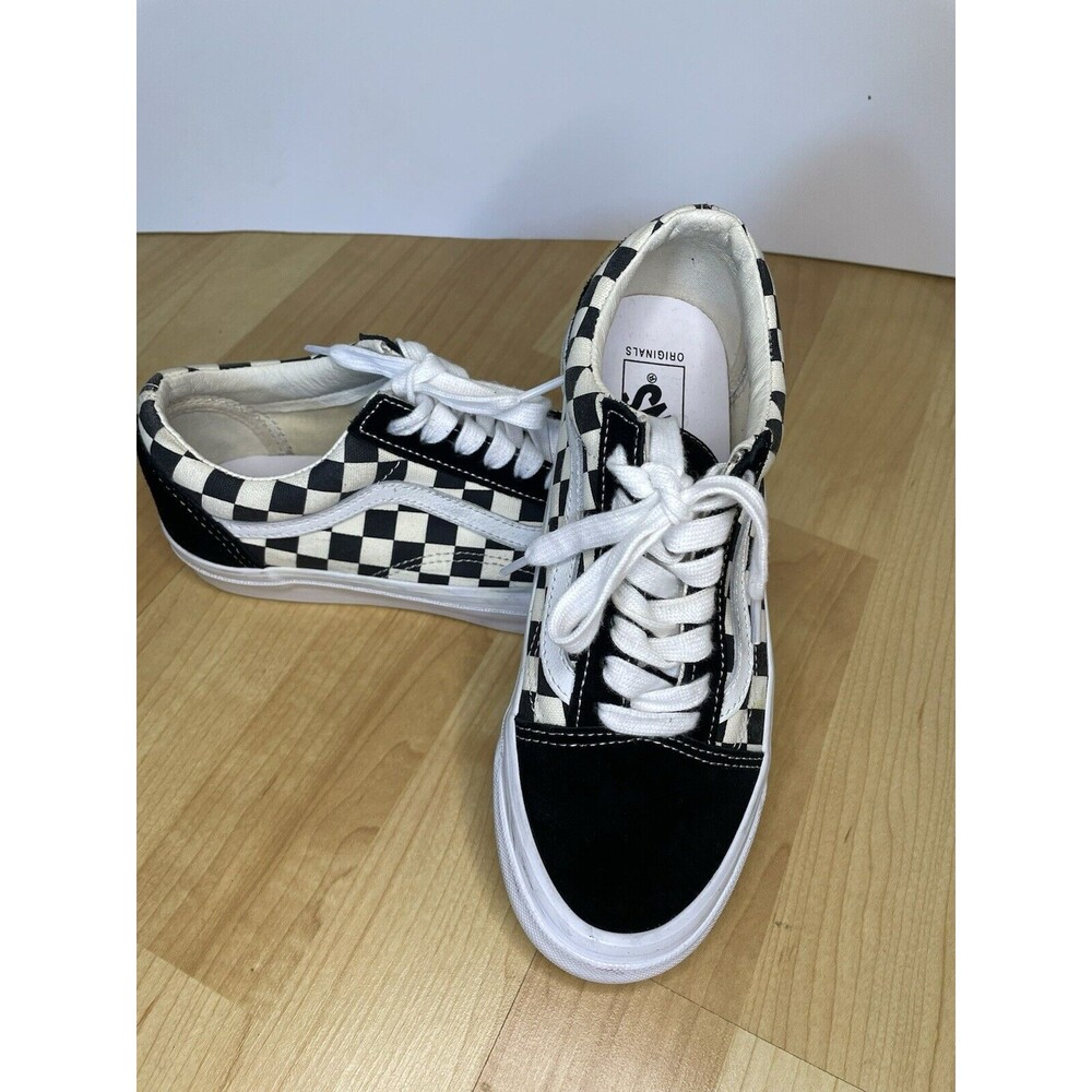 Vans Vault Old Skool LX Checkerboard Unisex Shoes W7 M5.5
